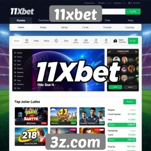 Experiência do usuário na navegação da 11xbet